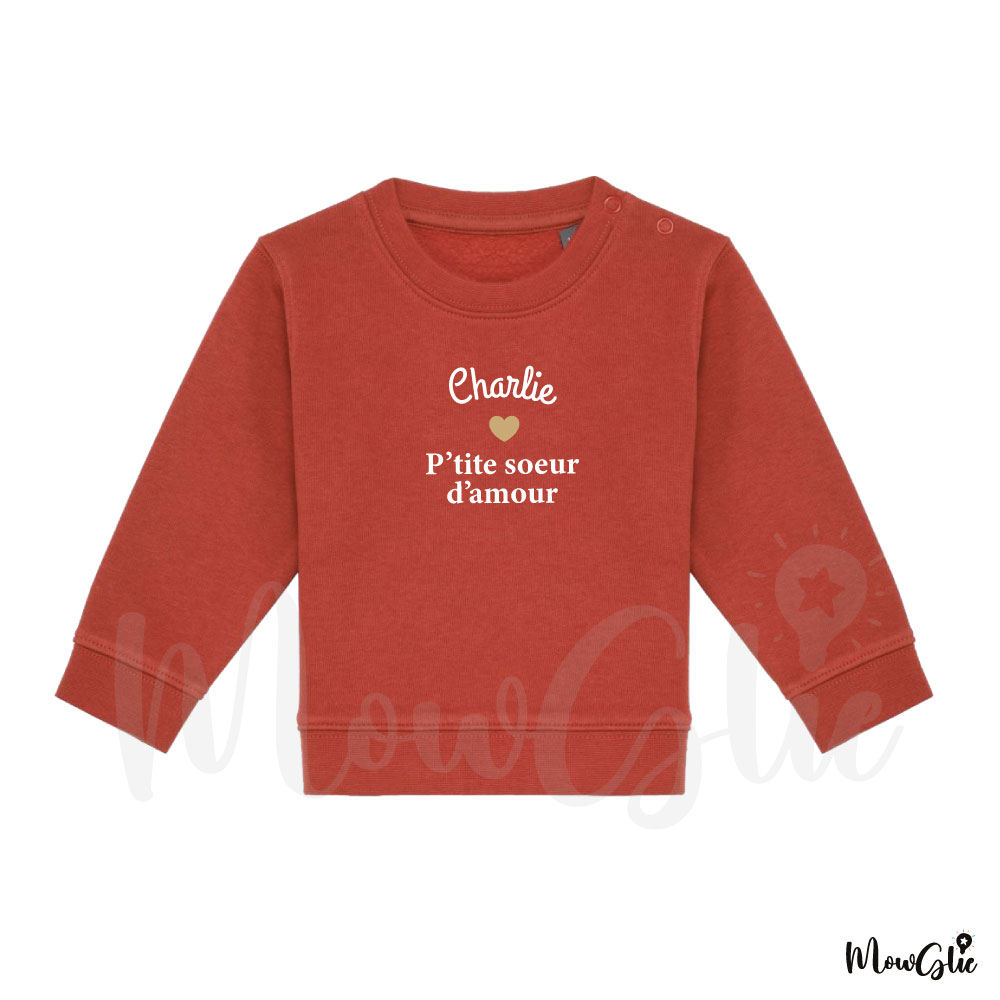 Sweat Bébé Coeur d'Amour – Image 2