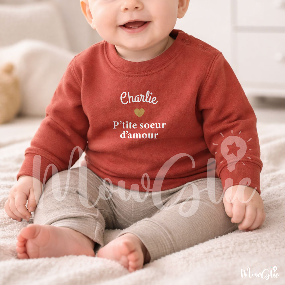Sweat Bébé Coeur d'Amour – Image 7