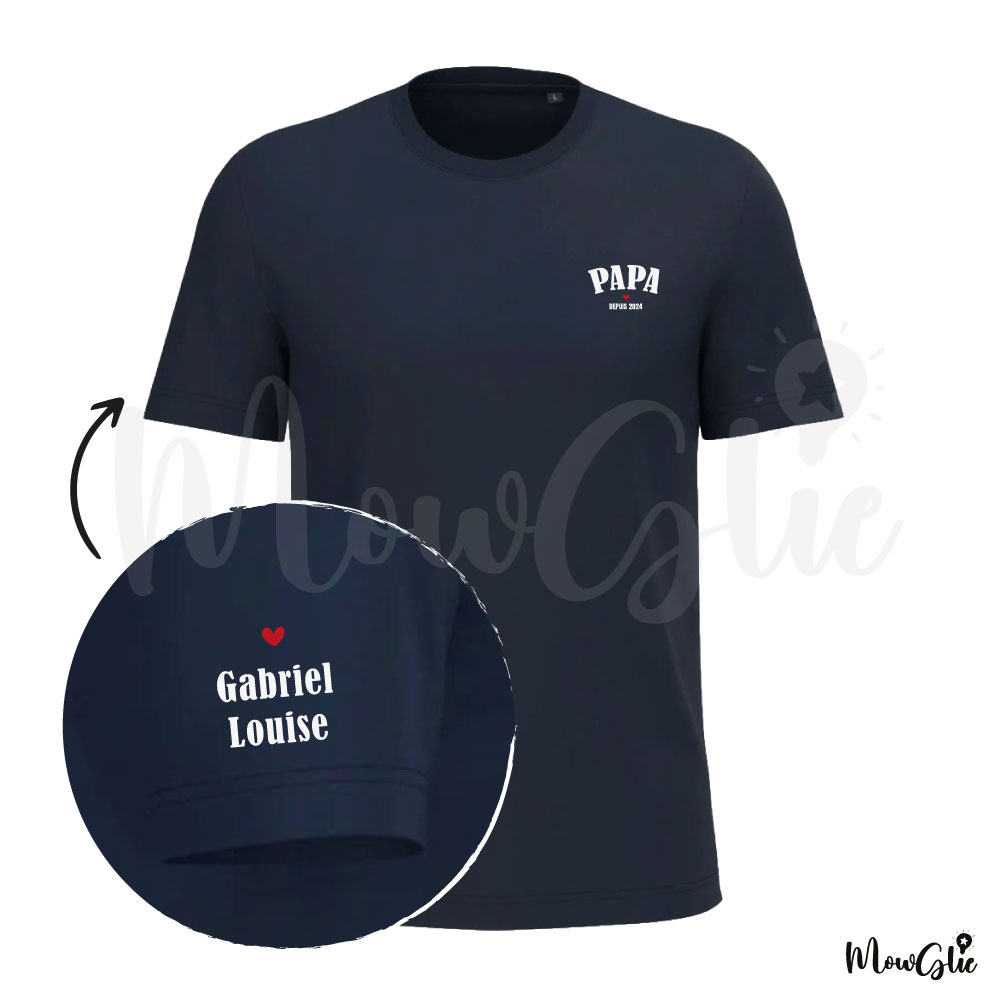 Tee-shirt Papa d'Amour – Image 3